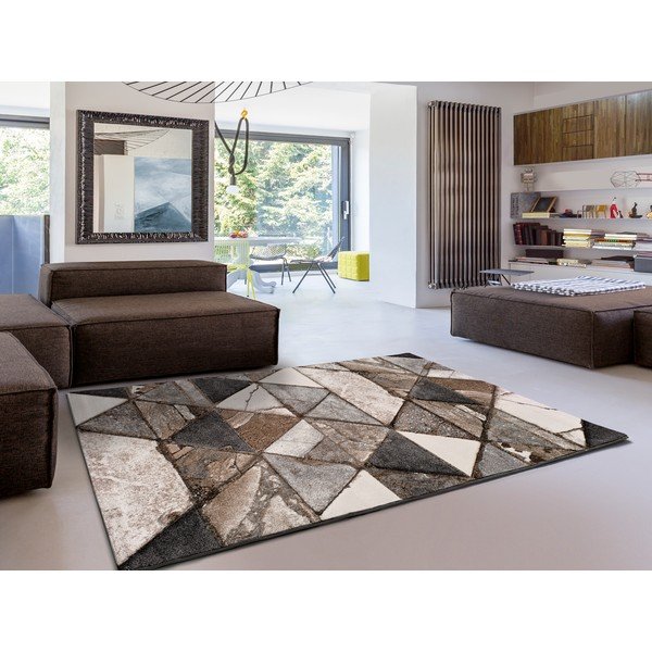 Hnědý koberec Universal Istanbul Triangle, 60 x 120 cm-image-1