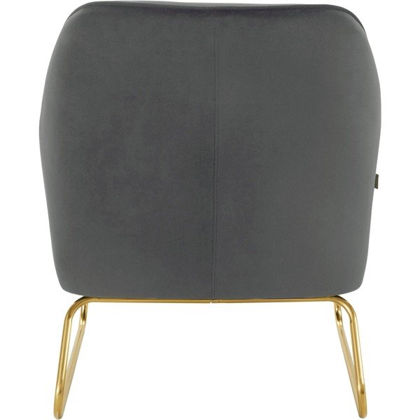 Šedé sametové křeslo Joshua - Støraa-image-3