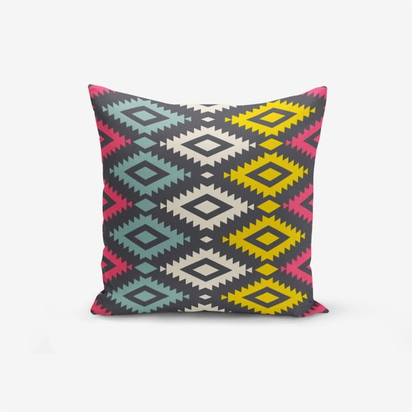 Povlak na polštář s příměsí bavlny Minimalist Cushion Covers Colorful Geometric, 45 x 45 cm
