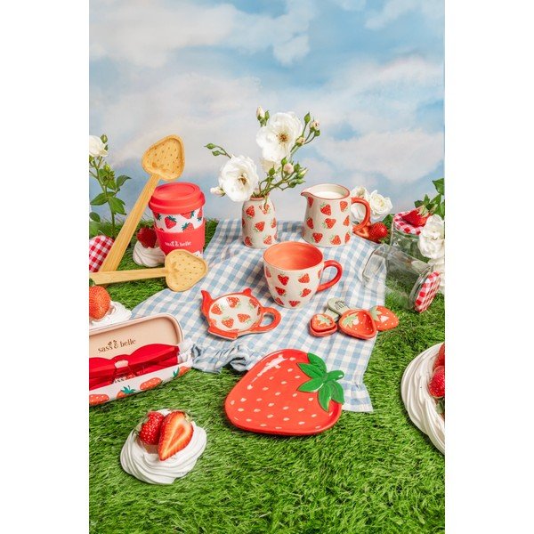 Vázy v sadě 3 ks z kameniny (výška 9,5 cm) Fruit – Sass & Belle-image-3