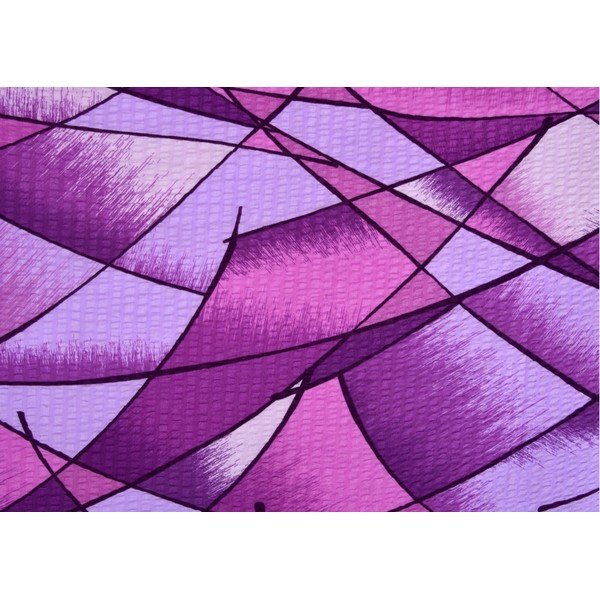 Fialové krepové povlečení na dvoulůžko 200x200 cm Rainbow -image-1