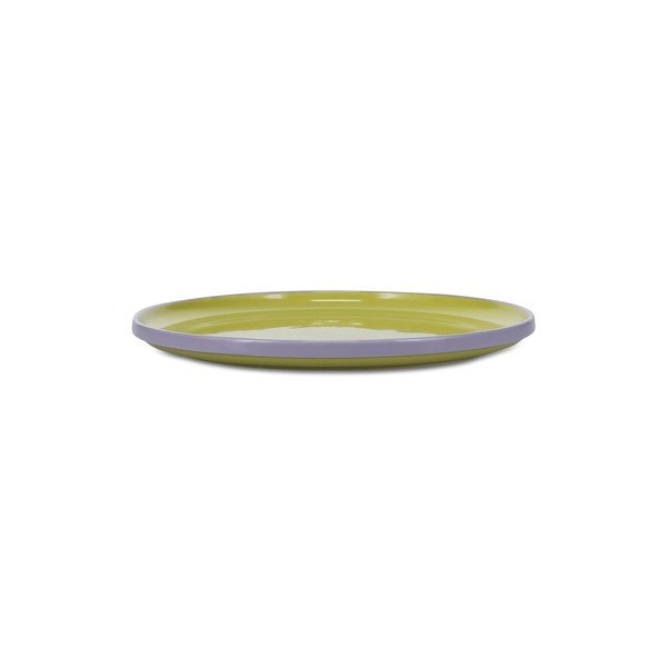 Zelený/fialový talíř z kameniny ø 26 cm Duo – ONA-image-3