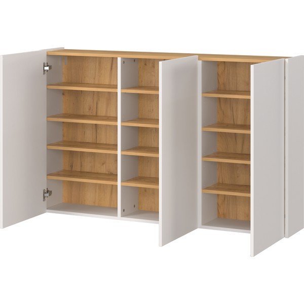 Krémová skříňka v dekoru dubu 138x87x25 cm Libbiano – Germania-image-2