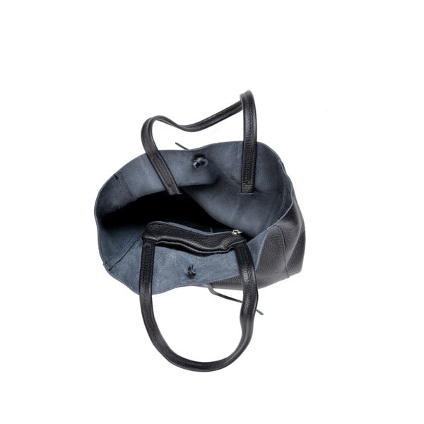 Černá kožená kabelka Sofia Cardoni Vera-image-3