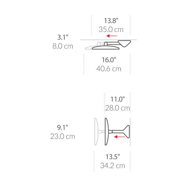 Nástěnné kosmetické zvětšovací zrcadlo s osvětlením (5x) ø 20 cm Sensor – simplehuman-image-1