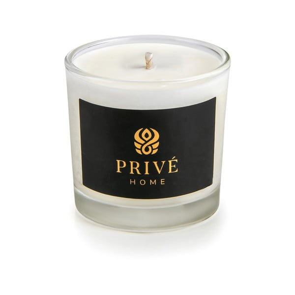 Sada 3 bílých vonných svíček Privé Home Delice d'Orient/Safran-Ambre Noir/Black Wood-image-2