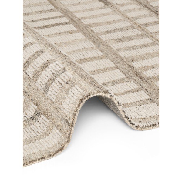 Krémový ručně tkaný vlněný koberec 80x150 cm Boho 1.0 Linara – Vikosa-image-4
