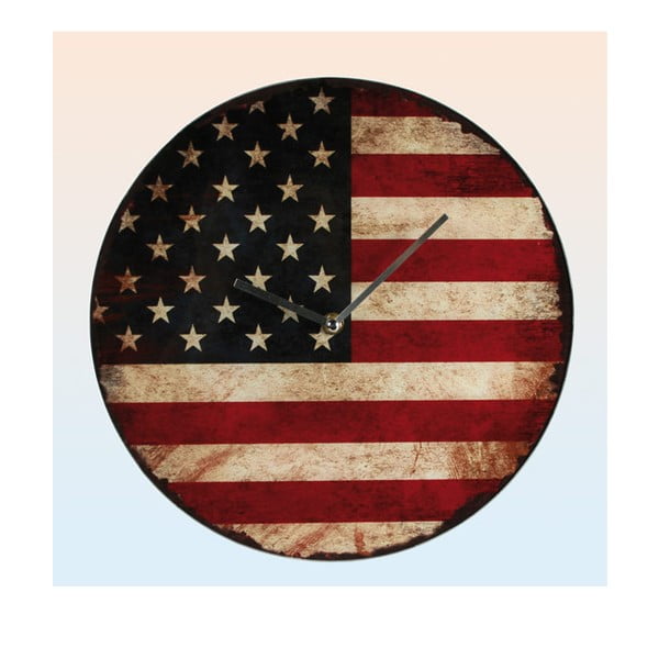 Nástěnné hodiny American Flag