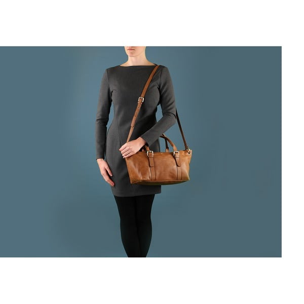 Dámská kožená kabelka Poppy Vintage Treacle-image-1
