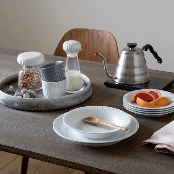 Bílý porcelánový polévkový talíř Kähler Design Hammershoi, ⌀ 21 cm-image-1