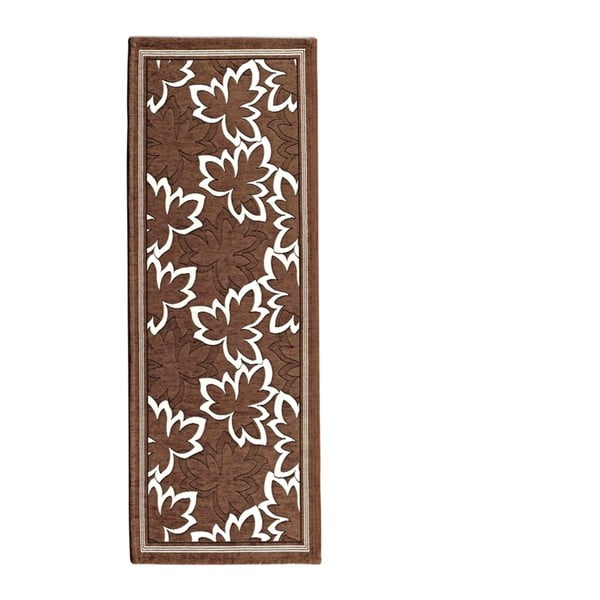Hnědý běhoun Floorita Maple, 55 x 190 cm