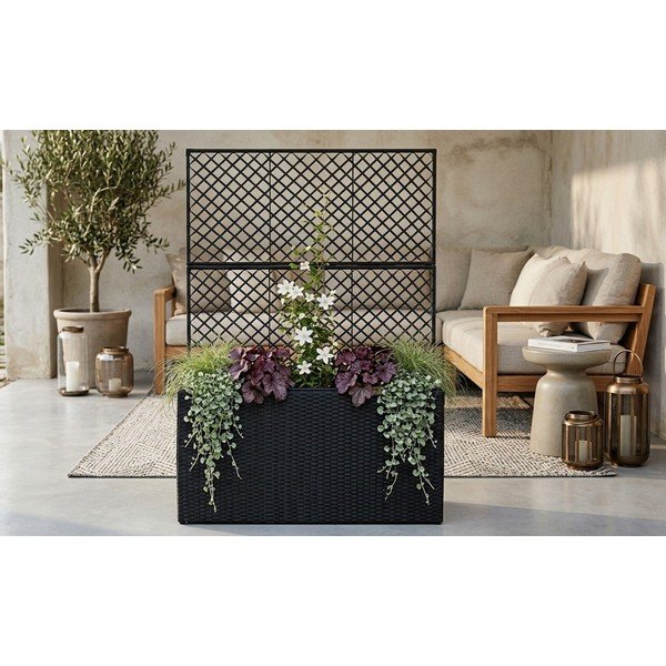 Černý zahradní květináč Bonami Essentials Wall-image-3