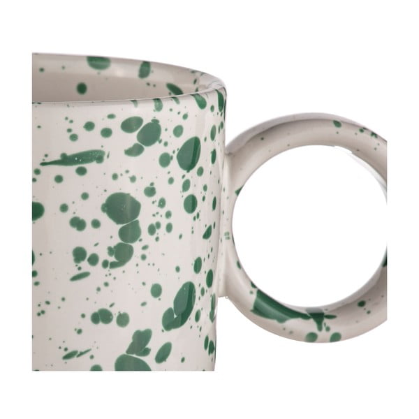 Bílo-zelené hrnky z kameniny v sadě 2 ks 450 ml Carnival – Ladelle-image-3