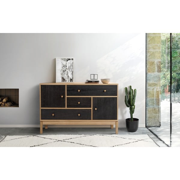 Černo-hnědá komoda Woodman AbbeyWood-image-1