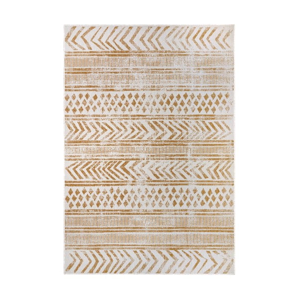 Okrově žluto-bílý venkovní koberec 120x170 cm Biri – NORTHRUGS