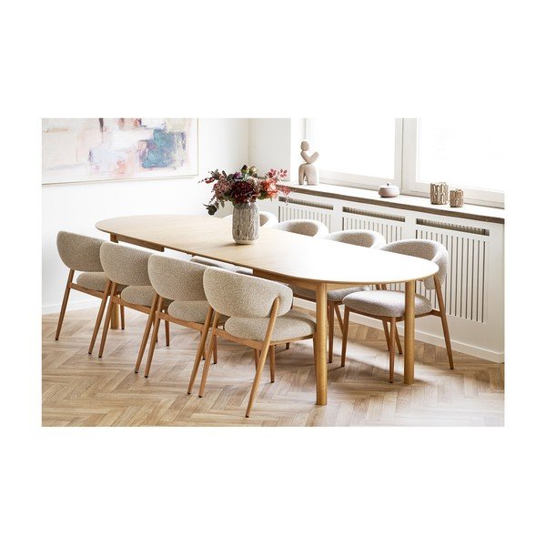 Rozkládací jídelní stůl s přídavnou deskou v dekoru dubu Bundaberg – House Nordic-image-2