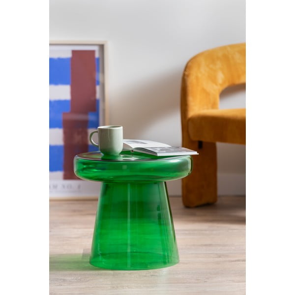 Skleněný kulatý odkládací stolek ø 41 cm Simpleza  – Leitmotiv-image-1