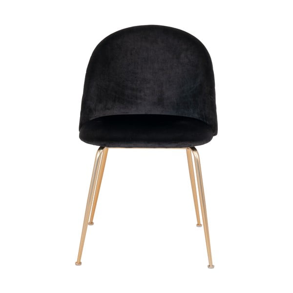 Černé sametové jídelní židle v sadě 2 ks Geneve – House Nordic-image-1