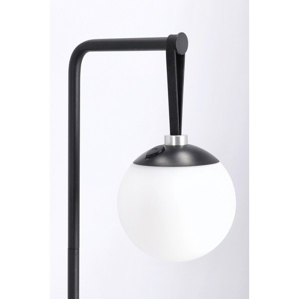 Černá LED stmívatelná stojací lampa s plastovým stínidlem (výška 140 cm) Balmony – Bizzotto-image-3