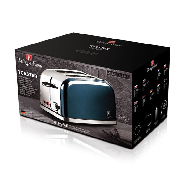 Modrý topinkovač Aquamarine Metallic Line - BerlingerHaus-image-3