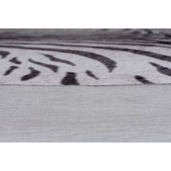 Bílo-černá syntetická kožešina 195x155 cm - Flair Rugs-image-4