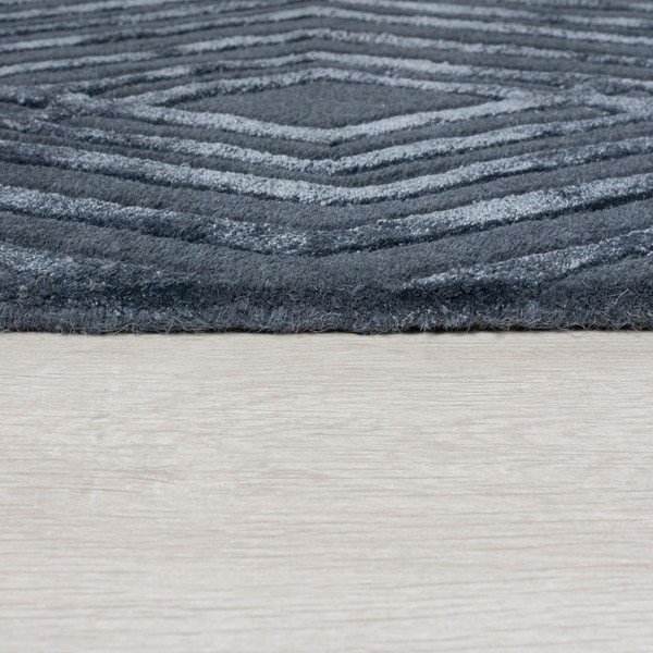 Modrý vlněný koberec Flair Rugs Diamonds, 160 x 230 cm-image-3