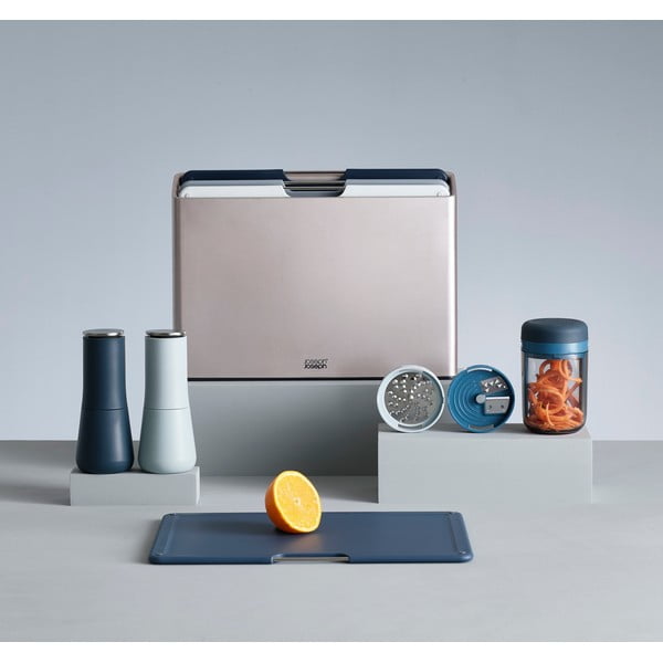 Sada 2 modrých mlýnků na sůl a pepř Joseph Joseph Milltop Sky-image-1