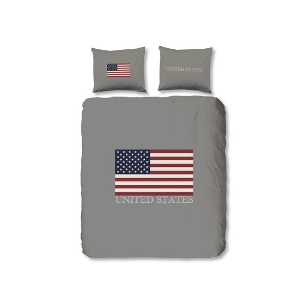 Povlečení USA, 240x200 cm, šedé