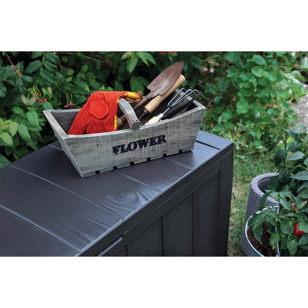 Tmavě šedý zahradní úložný box Sherwood – Keter-image-4