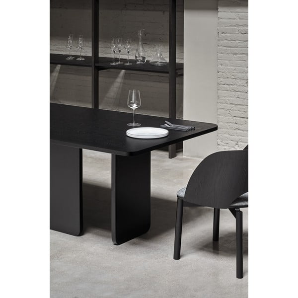 Černý jídelní stůl Teulat Arq, 200 x 100 cm-image-2