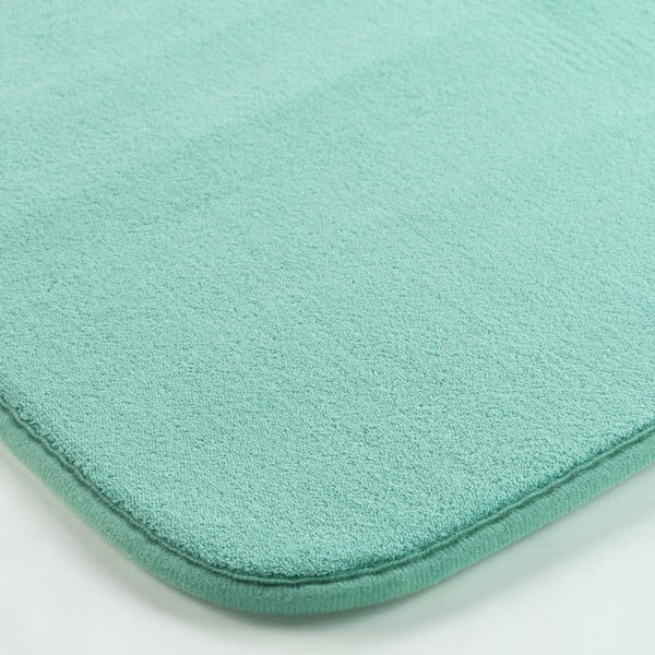 Tyrkysová koupelnová předložka 50x120 cm Vitamine – douceur d'intérieur-image-3
