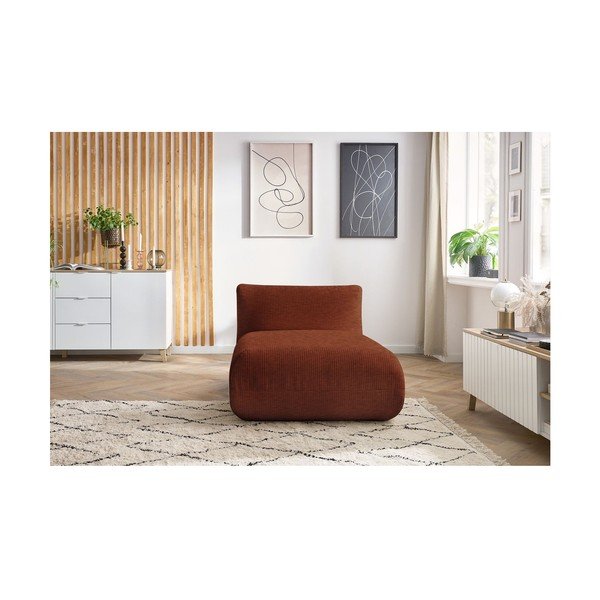 Oranžový manšestrový modul pohovky Lecomte – Bobochic Paris-image-4