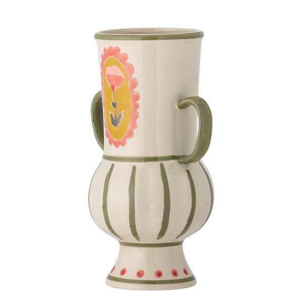 Béžová ručně malovaná váza z kameniny (výška 21 cm) Odina – Bloomingville-image-2