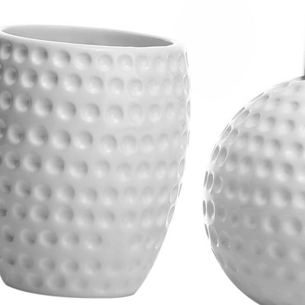 Bílá sada doplňků do koupelny – Casa Selección-image-2