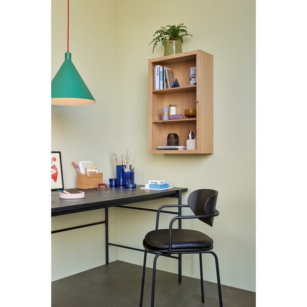 Závěsná vitrína v dekoru dubu v přírodní barvě 50x80 cm Panorama – Hübsch-image-2