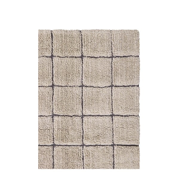 Béžový ručně tkaný vlněný běhoun 80x230 cm Mosaic Sandstone – Lorena Canals-image-4