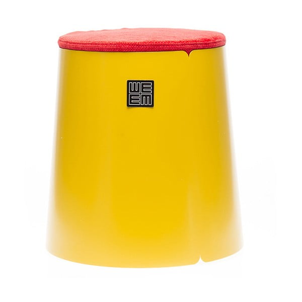 Červeno-žlutá stolička MEME Design Bobino