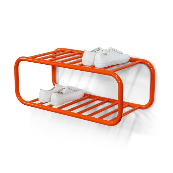 Oranžový kovový závěsný botník 72x28x35 cm Retro – Spinder Design-image-3