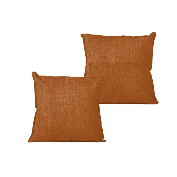 Oranžový polštář Really Nice Things Terracota, 45 x 45 cm-image-2
