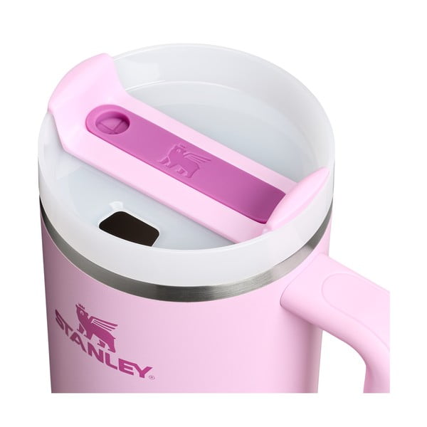 Růžová termoska s brčkem z nerezové oceli 1,18 l Quencher H2.0 FlowState Tumbler Cherry Blossom – Stanley-image-4