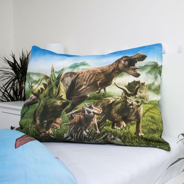 Bavlněné dětské povlečení na jednolůžko 140x200 cm Jurassic World – Jerry Fabrics-image-1
