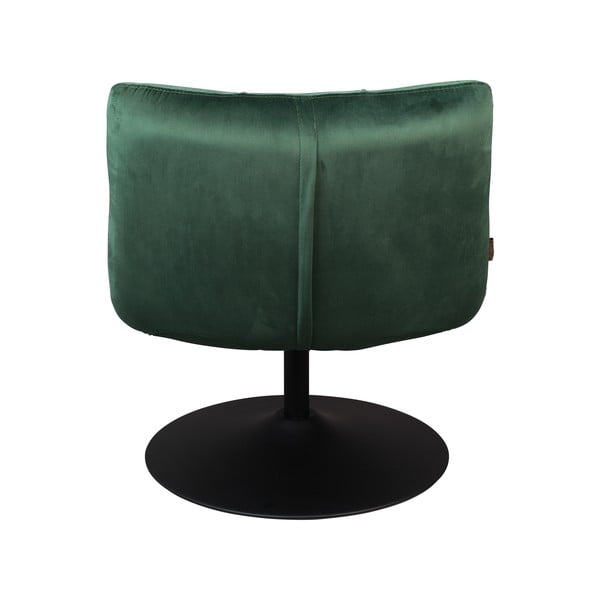 Zelené sametové křeslo Dutchbone Bar-image-4