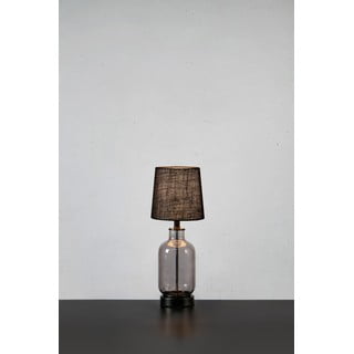 Černá stolní lampa se stínidlem z juty (výška 43 cm) Costero – Markslöjd