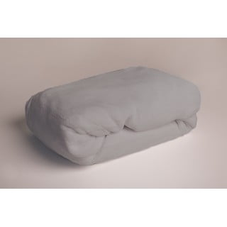 Šedé napínací prostěradlo z mikroflanelu 180x200 cm – Jerry Fabrics