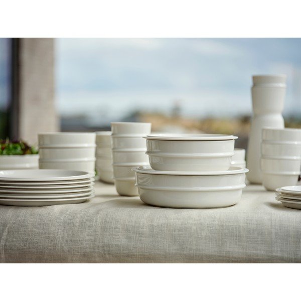 Krémový dezertní  porcelánový talíř ø 20 cm Eau – Zone-image-4