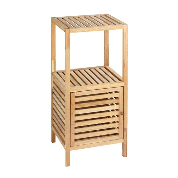 Nízká koupelnová skříňka z ořechového dřeva v přírodní barvě 40x86 cm Norway – Wenko-image-1