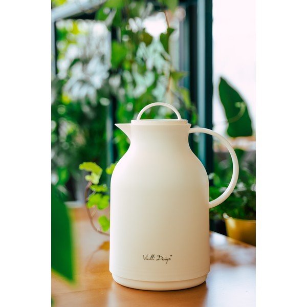 Béžová termoska Vialli Design, 1 l-image-1
