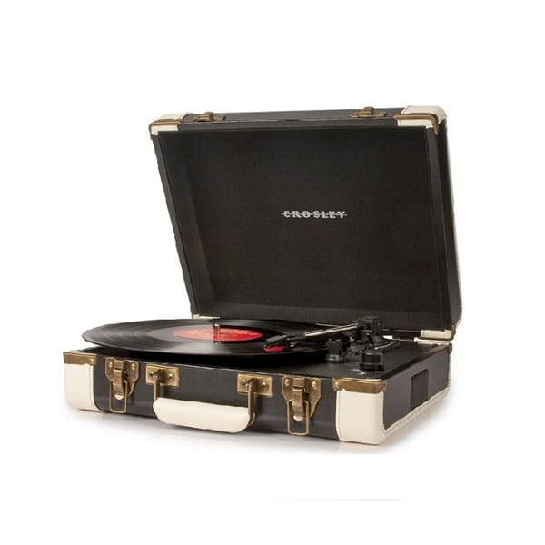 Černo-béžový gramofon Crosley Executive Deluxe