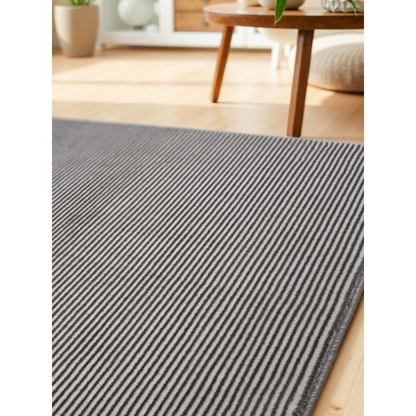 Antracitovo-krémový běhoun 80x240 cm Perles Dolomite – Elle Decoration-image-3