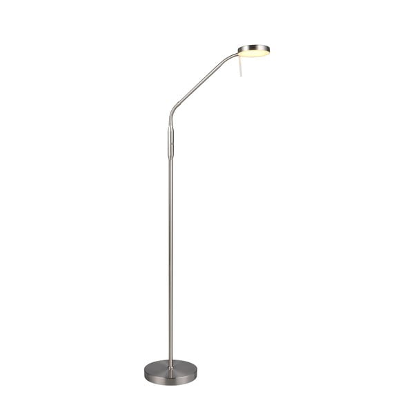 LED stojací lampa ve stříbrné barvě (výška 160 cm) Moreno – Reality-image-1